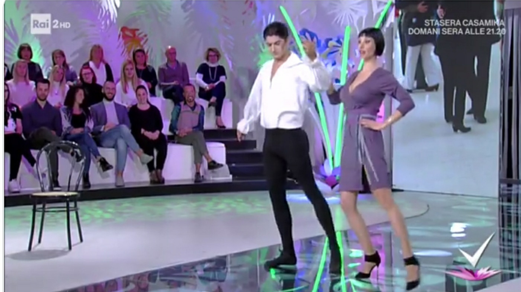 Micaela Martinis in diretta su Rai 2